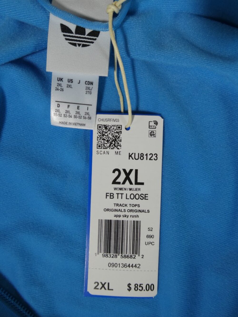 Adidas Womens 2XL App Sky Rush Two Piece Tracksuit Set J-KU8123 P-KU8128 - Picture 5 of 12